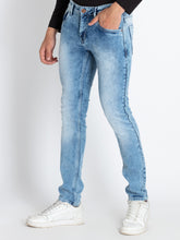 Mens Slim Fit Ligh Washed Denim